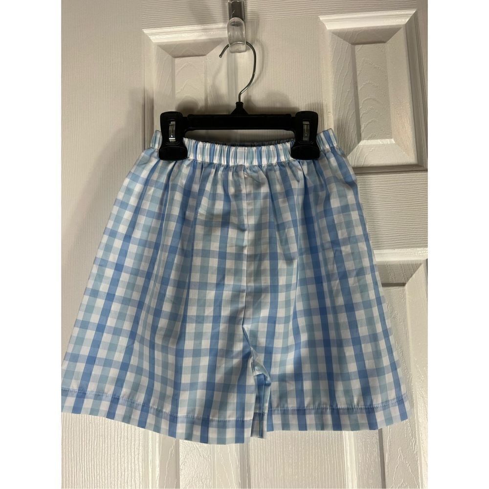 NWT Shrimp & Grits Boys Plaid Shorts Size 5
